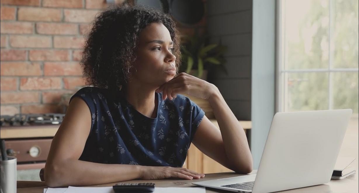 Students participating in live webinar session reviewing financial statements